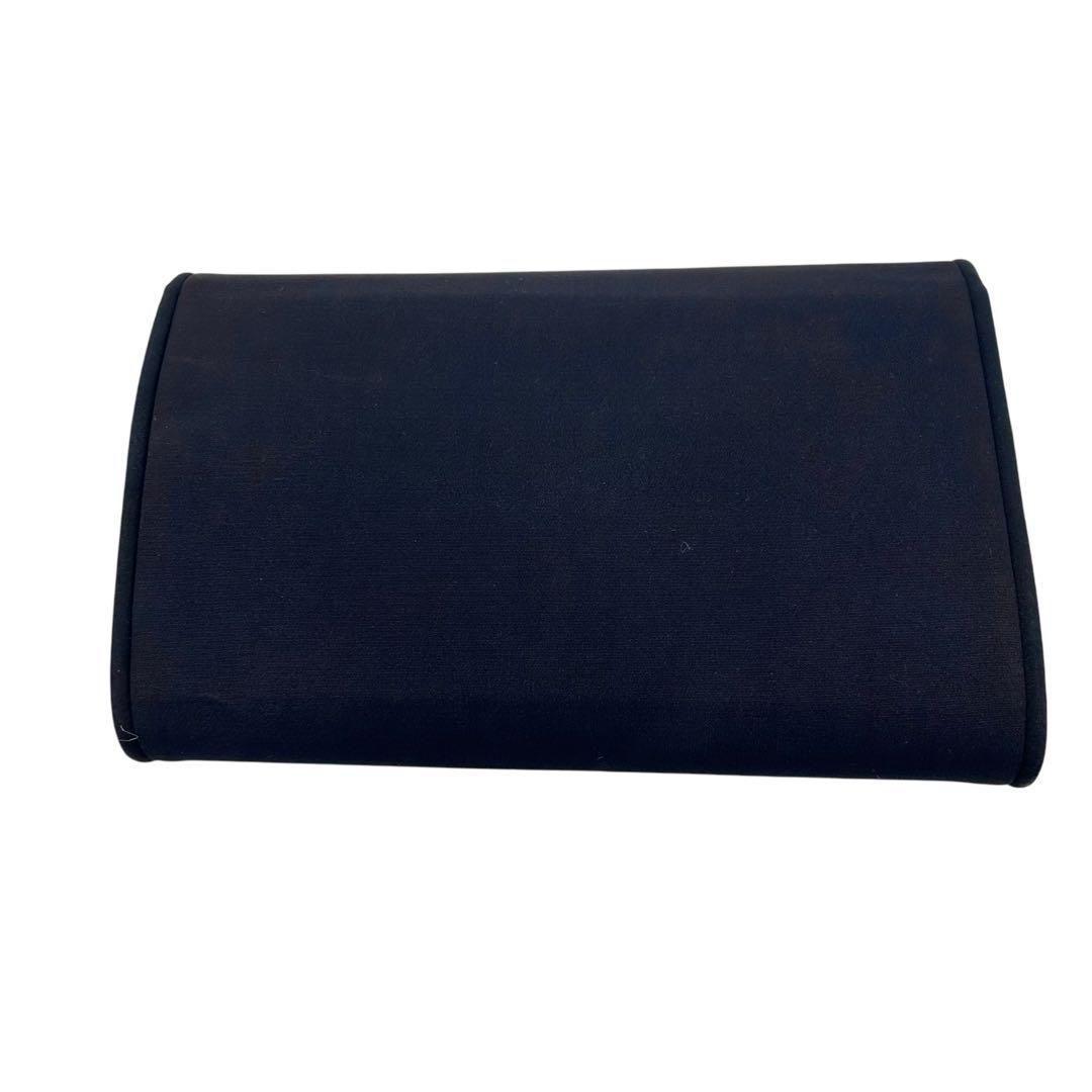 良品 778 グッチ クラッチバッグ インターロック ナイロン ネイビー