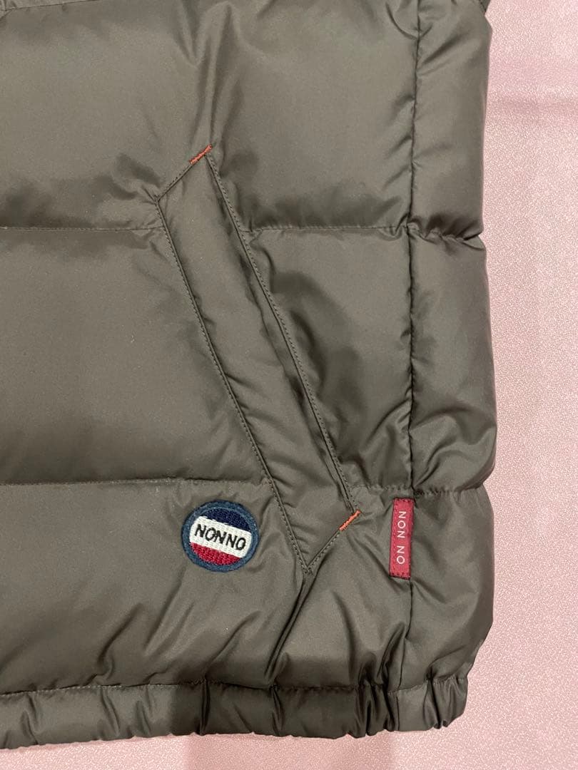 ダウンベスト ブラウン