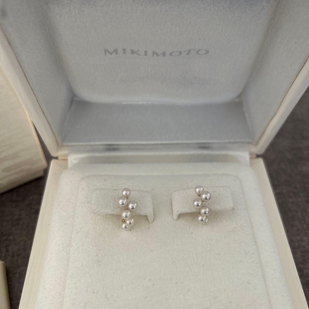 【MIKIMOTO】ミキモト パールピアス　K18 卒園式 卒業式