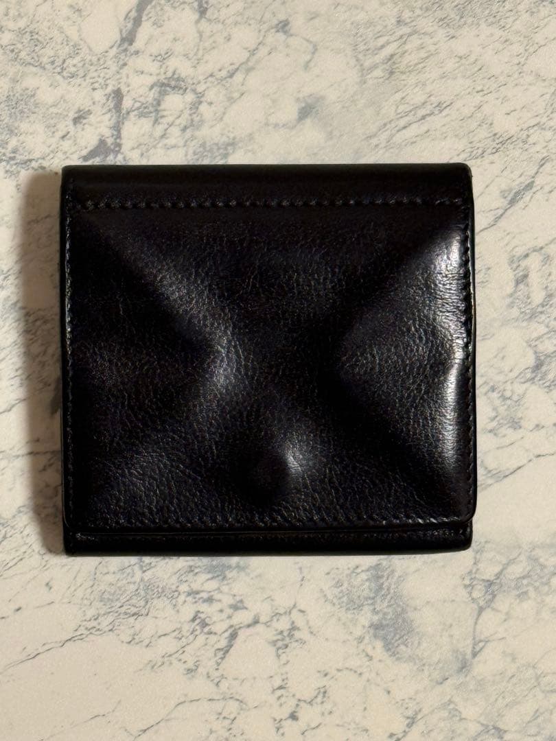 イルビゾンテ　本革　二つ折り財布　ブラック/ILBISONTE Wallet