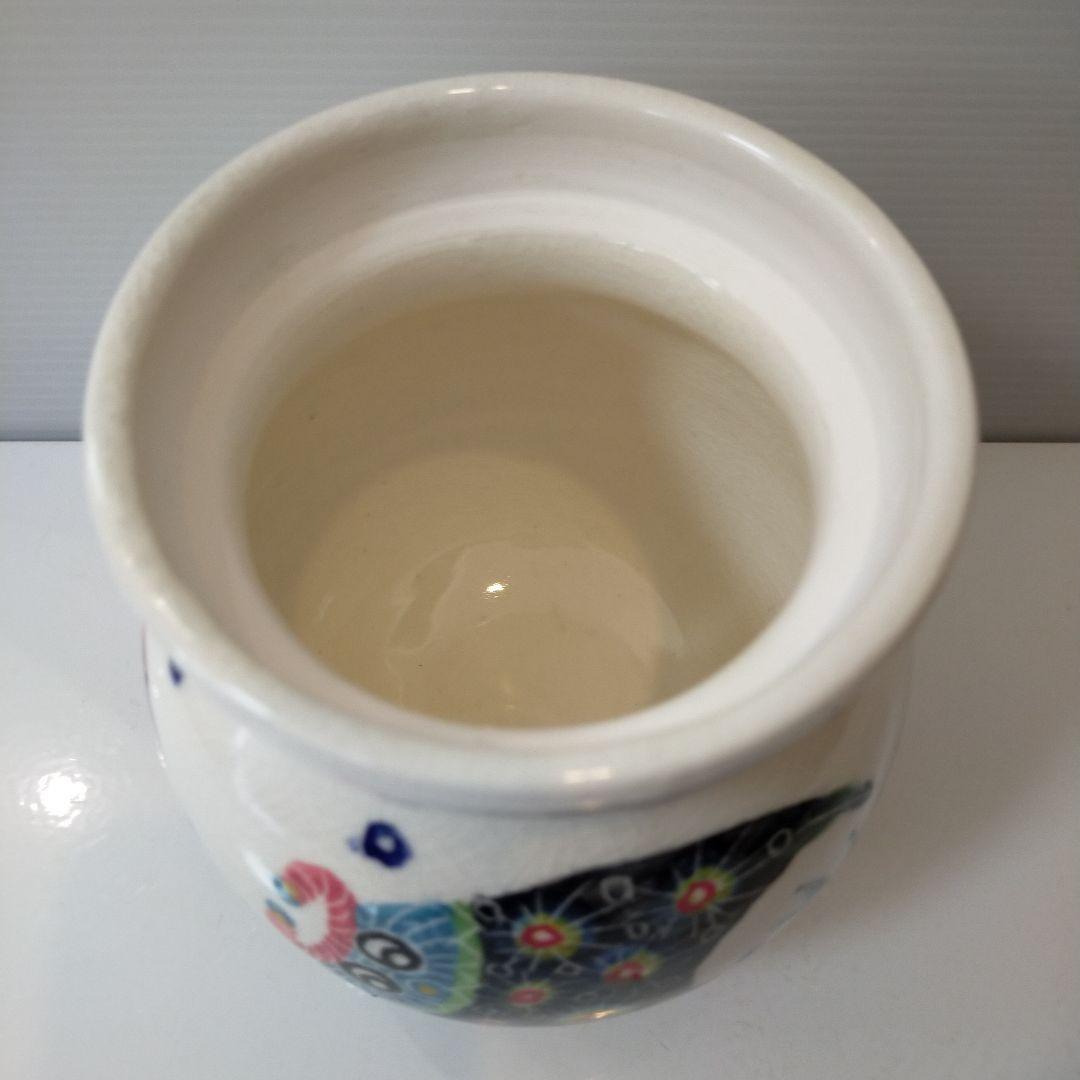 ナツキ　南島焼 沖縄 石垣島 奈美ロリマーさん作品　蓋物大　物入れ　未使用