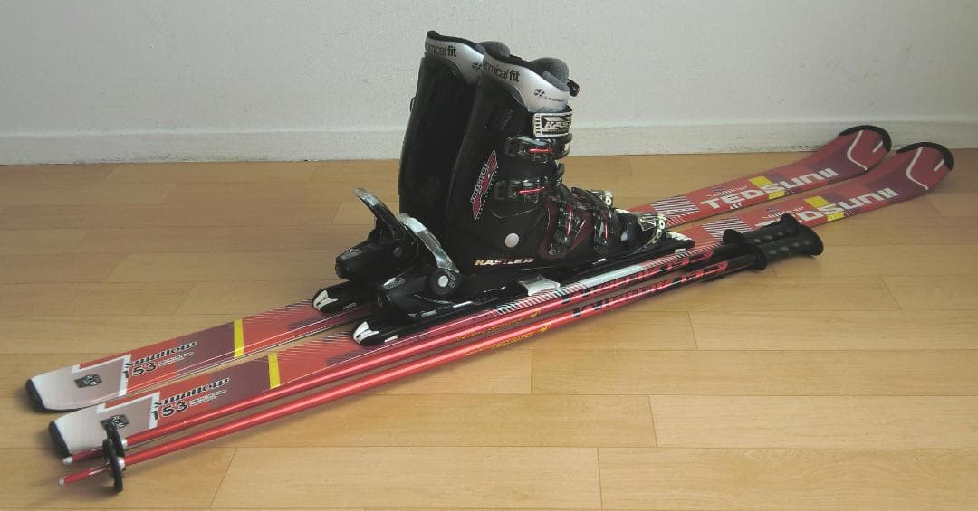 ■■送料無料■SWALLOW■メンズスキーセット■板153靴25.5■メンテ付■