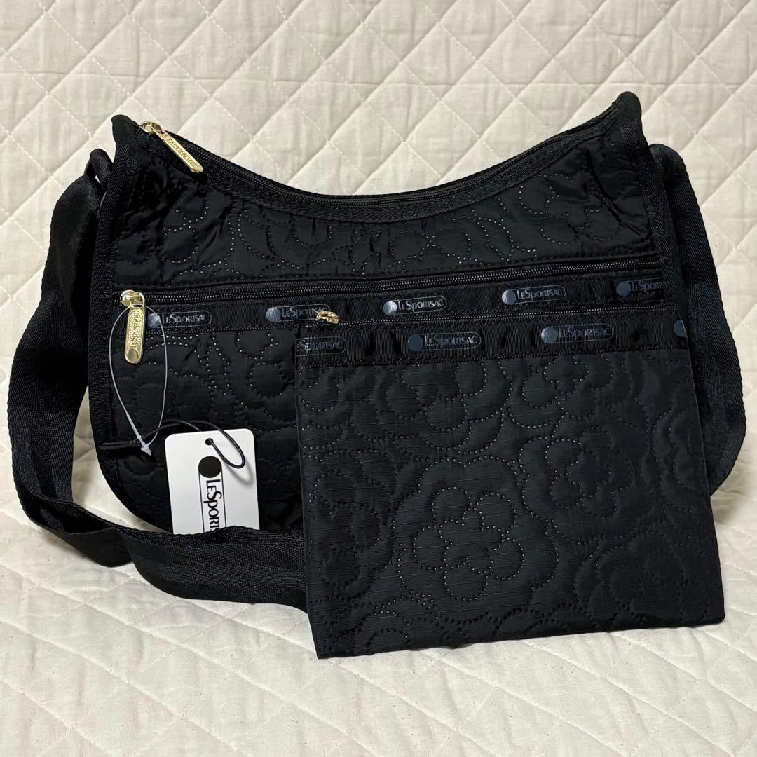 レスポートサック　パフィブロッサムズ　クラシックホーボー　ポーチ付き