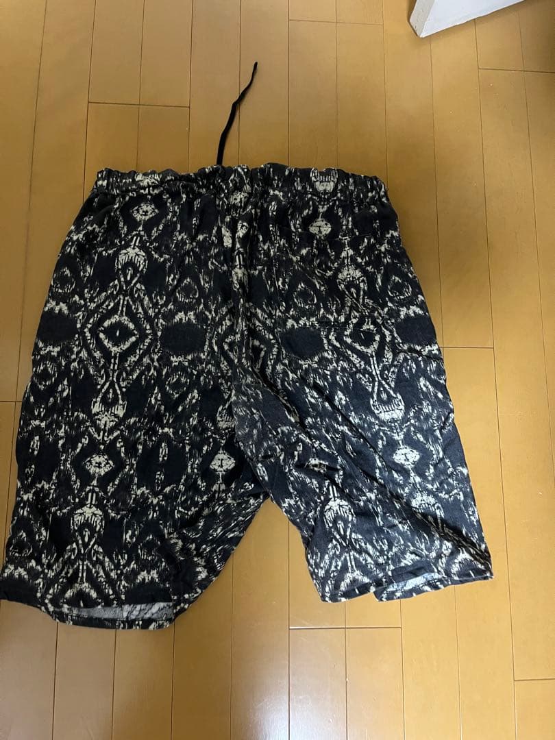 NigelCabournナイジェルケーボンリネンショートパンツトライバル