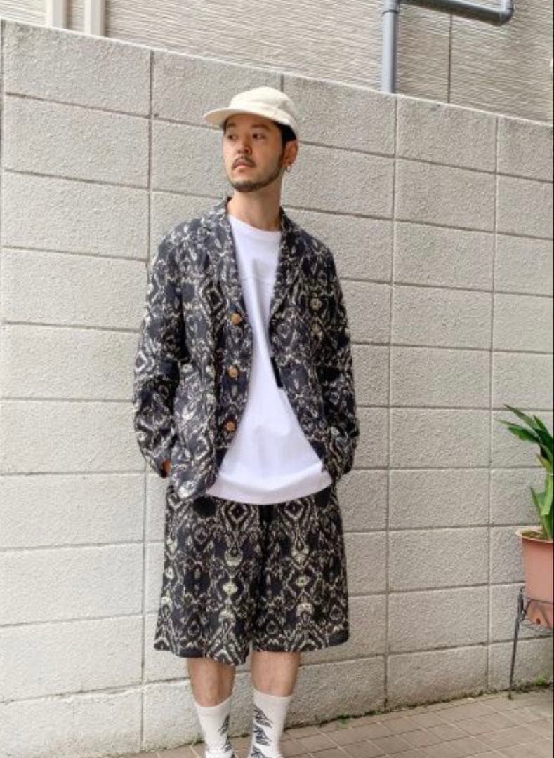 NigelCabournナイジェルケーボンリネンショートパンツトライバル