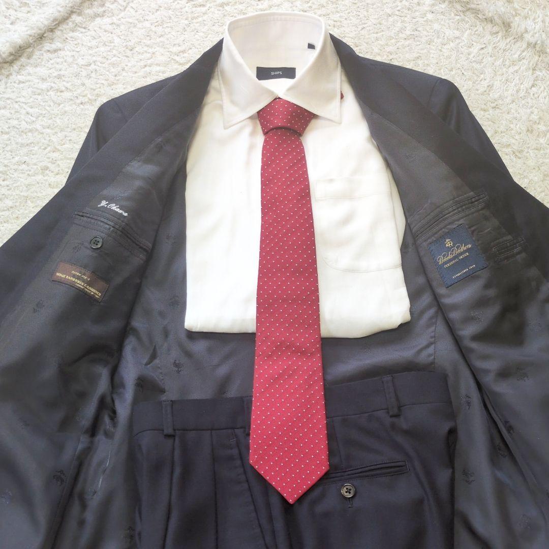 値下げ中10-41【美品】BROOKS BROTHERSダブルスーツカノニコ生地