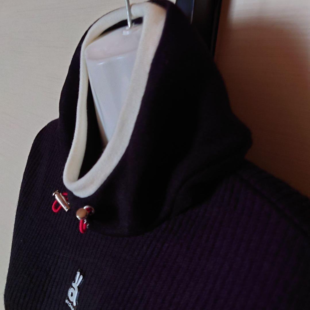 【アルチビオ】ニット プルオーバー セーター 裏地付き ハイネックフード 秋冬M