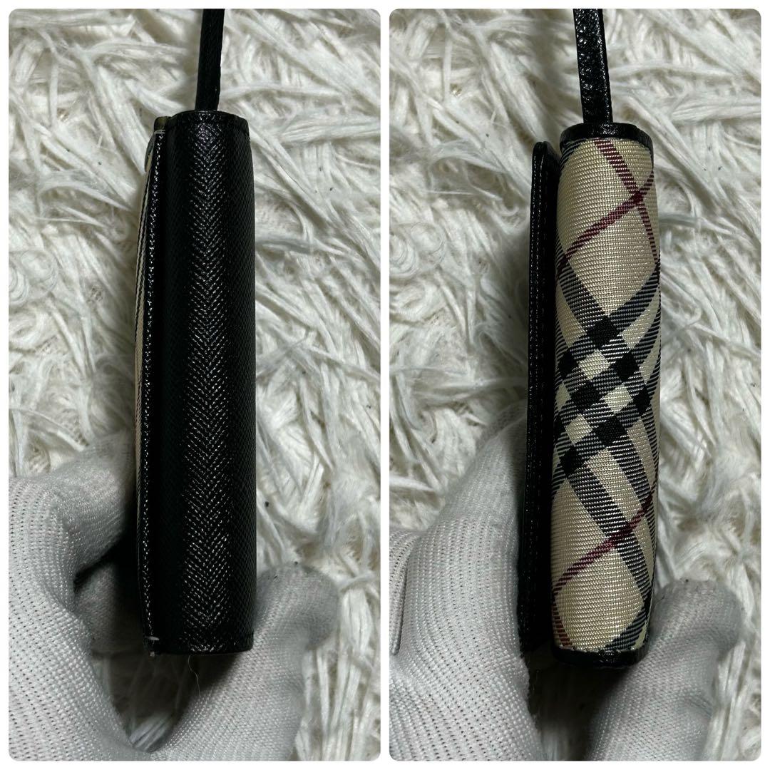 付属品付 未使用✨バーバリー　キーケース　4連　キーリング　ノバチェック　レザー