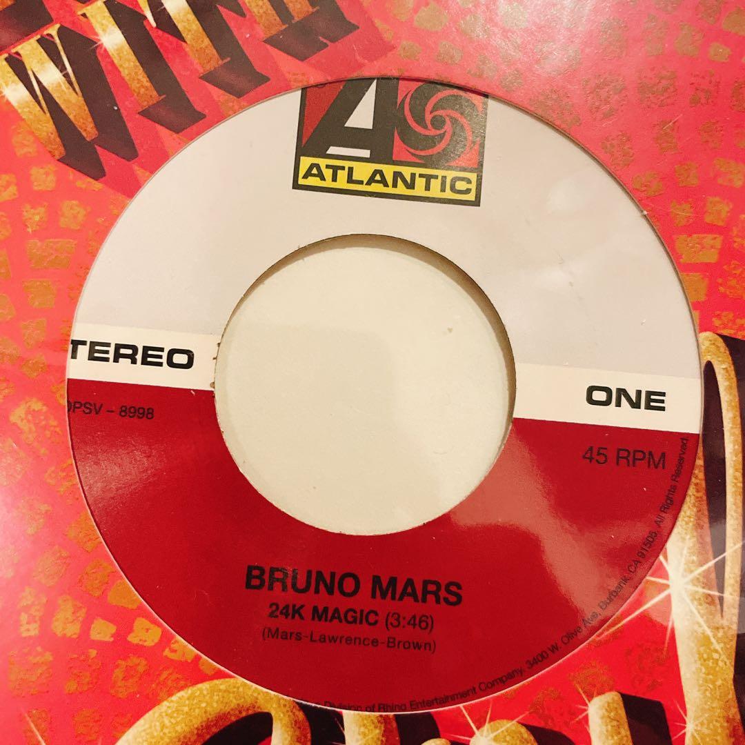 【未開封】Bruno Mars 24K Magic 7inchレコード