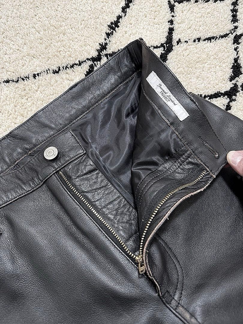 ジャーナルスタンダード 5P バッファローレザーパンツ ブラック Lサイズ