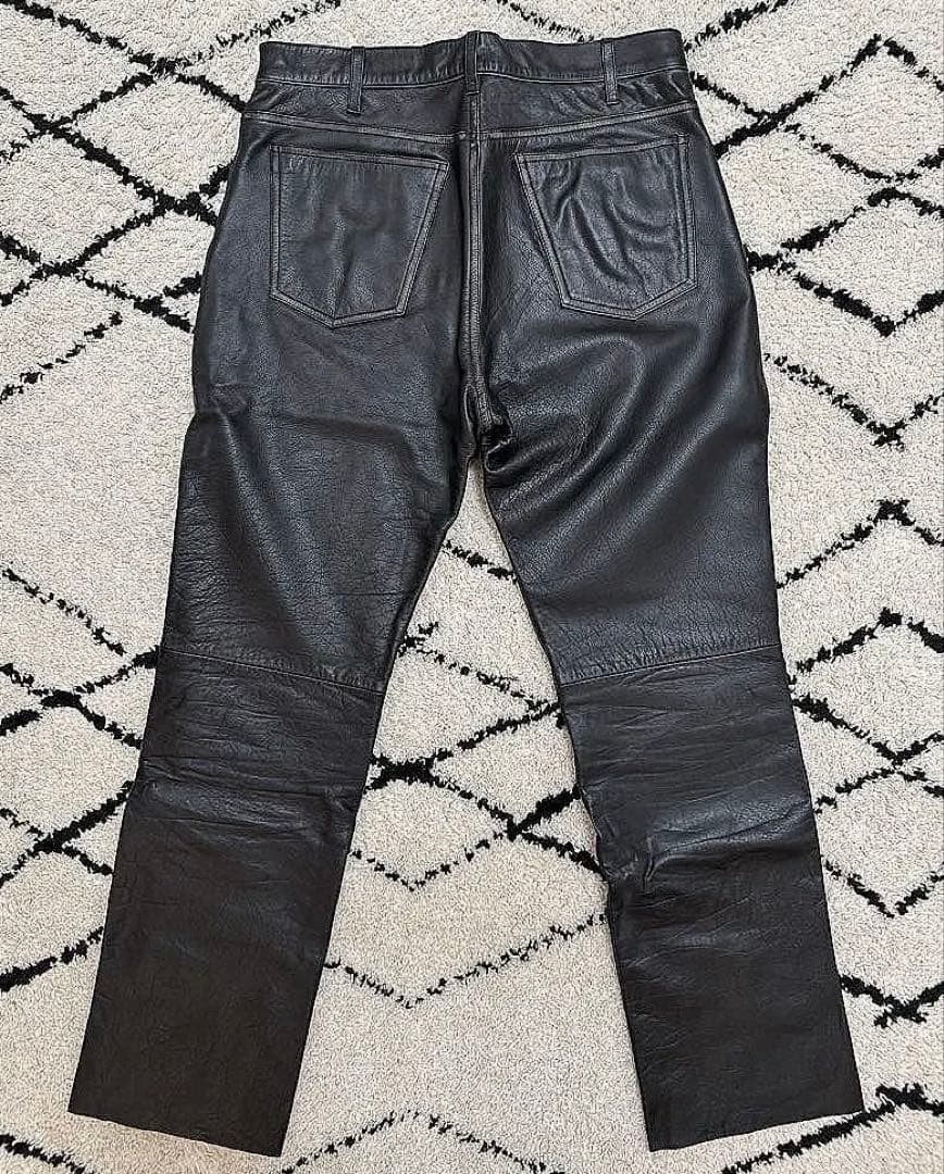 ジャーナルスタンダード 5P バッファローレザーパンツ ブラック Lサイズ