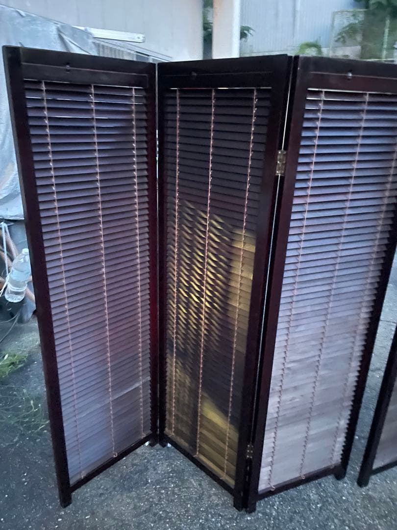 KUYOMON木製 パーテーション 衝立 家庭用 室内 目隠し 屏風 間仕