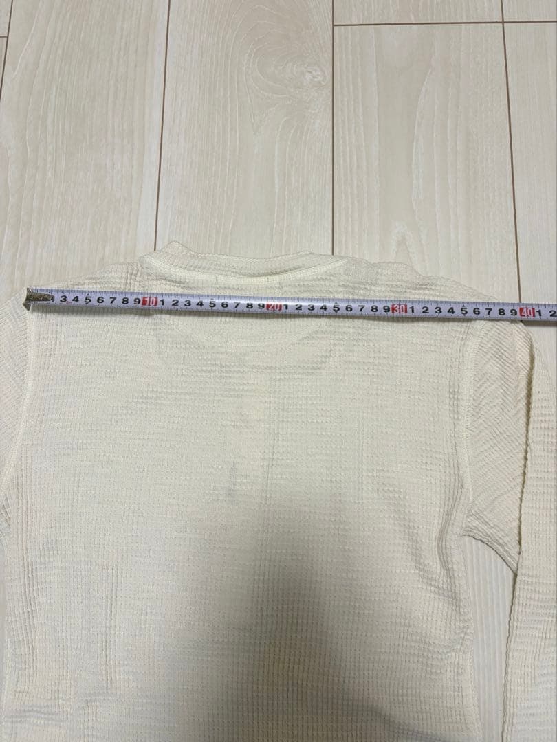 キムタク着用 RRL ガーメントダイド ワッフルニット 長袖 ヘンリーネック