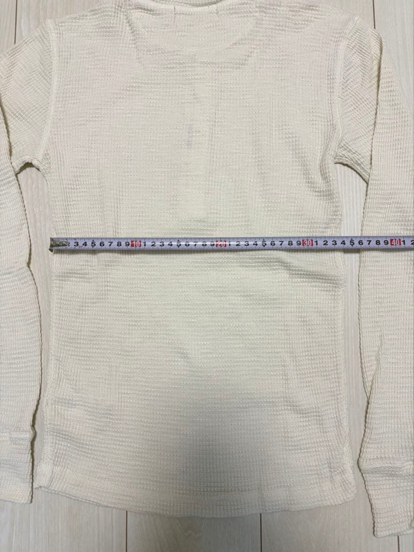 キムタク着用 RRL ガーメントダイド ワッフルニット 長袖 ヘンリーネック