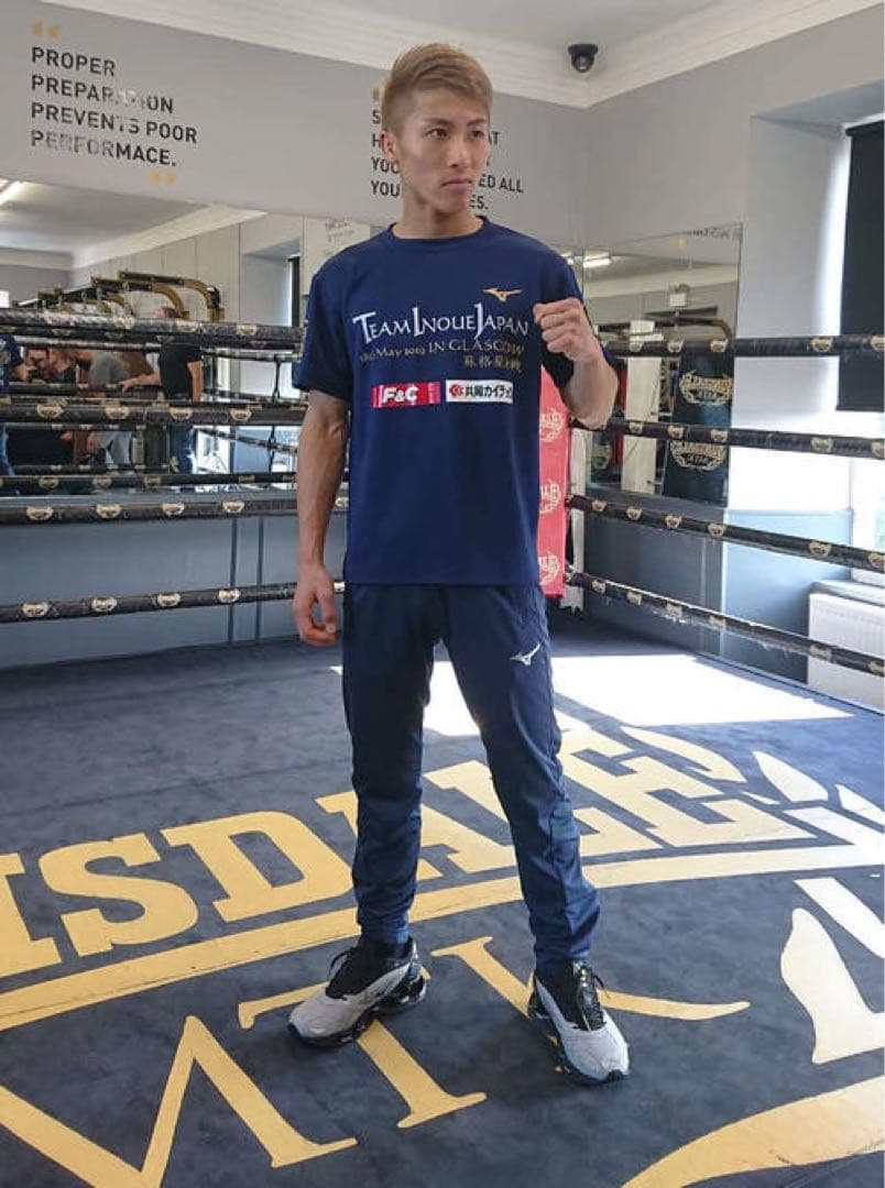 どうもさん専用井上尚弥グラスゴーネイビー 上下ハーフパンツ3点セット