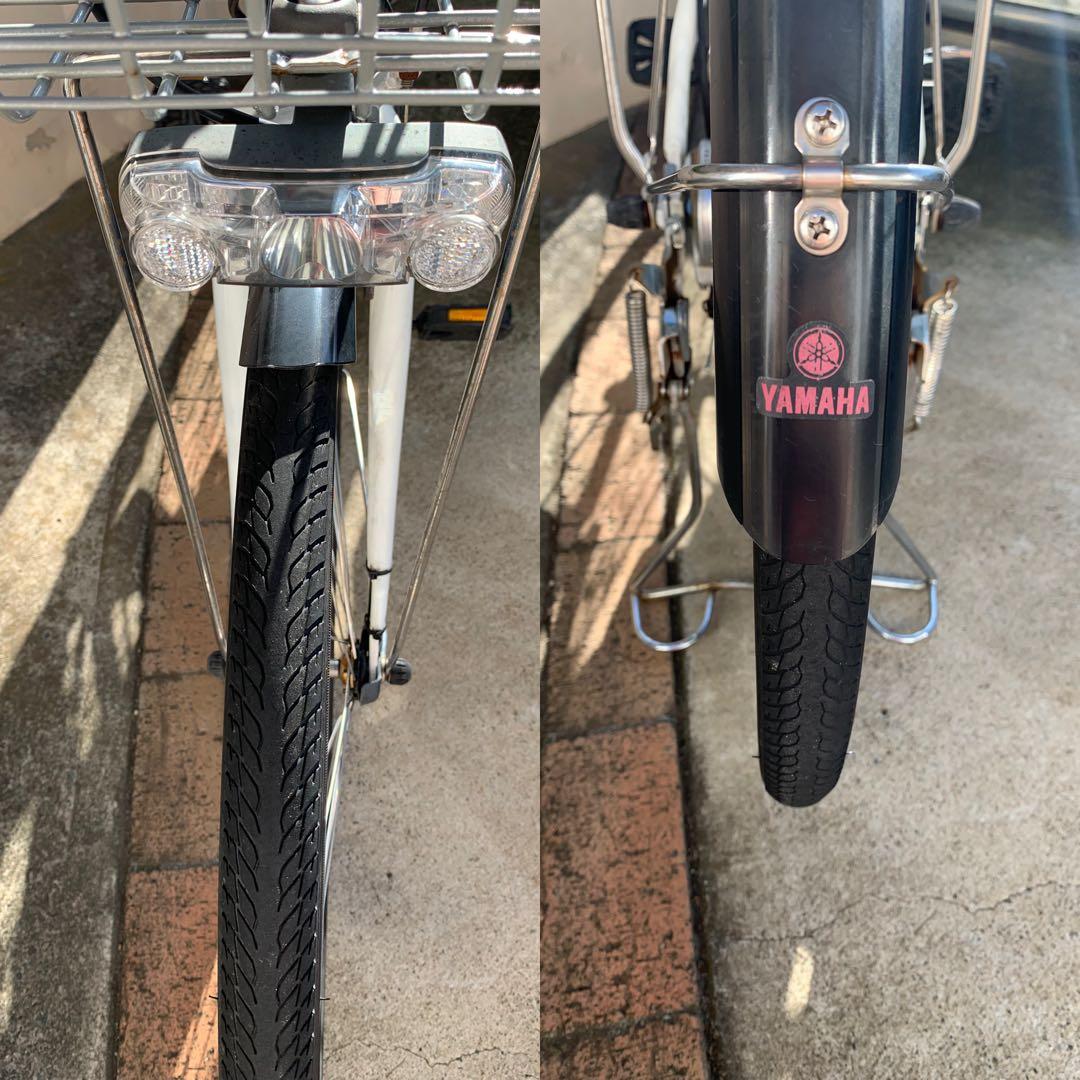 ホワイト 電動アシスト自転車 シティタイプ