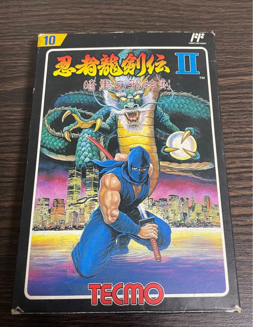 ファミコン　中古カセット　忍者龍剣伝Ⅱ 箱　説明書付き