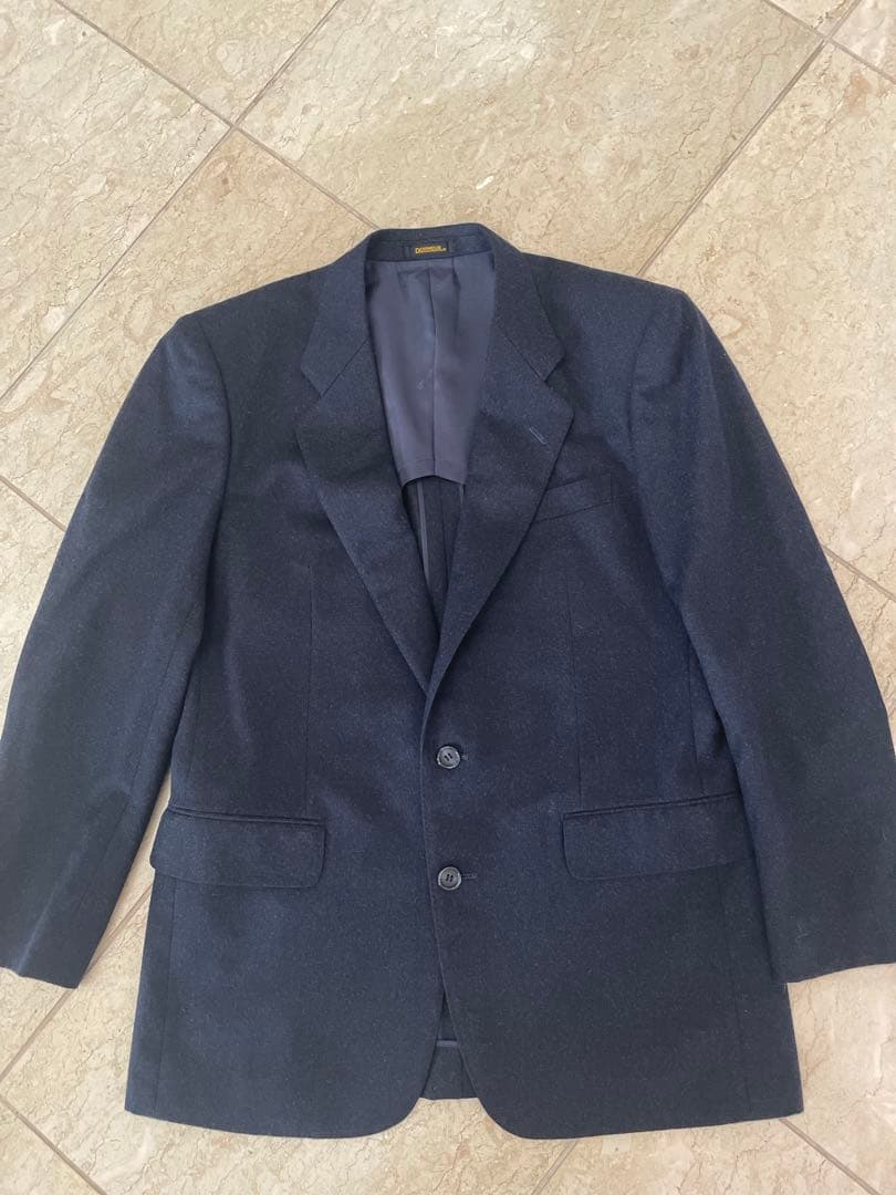 DORMEUIL.ウール濃紺ビジネススーツM〰️L.サイズ