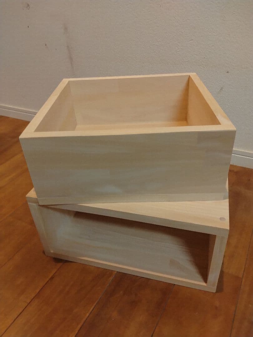 木製　ハンドメイド　オーダー　ロの字　引き出し　棚　シェルフ　ラック