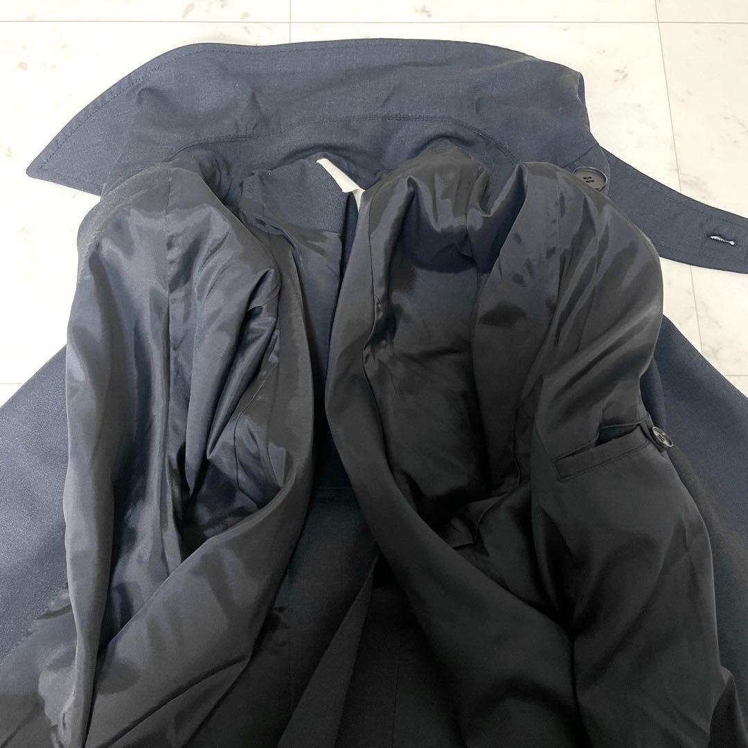 【未使用級】トゥデイフル 24SS ツイルトレンチコート 36 ネイビー