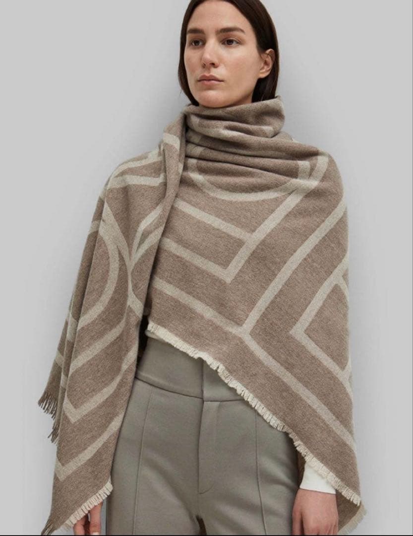 toteme モノグラム 大判ストール スカーフ トーテム 正規品 リバーシブル