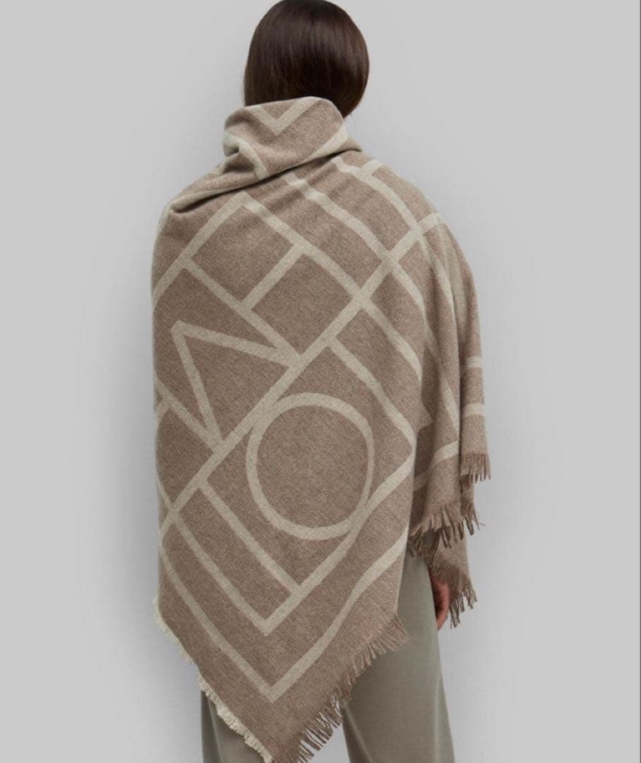 toteme モノグラム 大判ストール スカーフ トーテム 正規品 リバーシブル