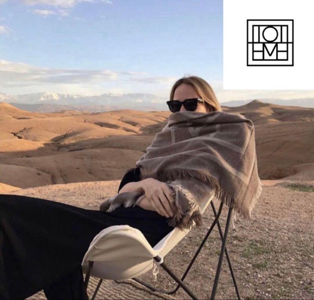 toteme モノグラム 大判ストール スカーフ トーテム 正規品 リバーシブル