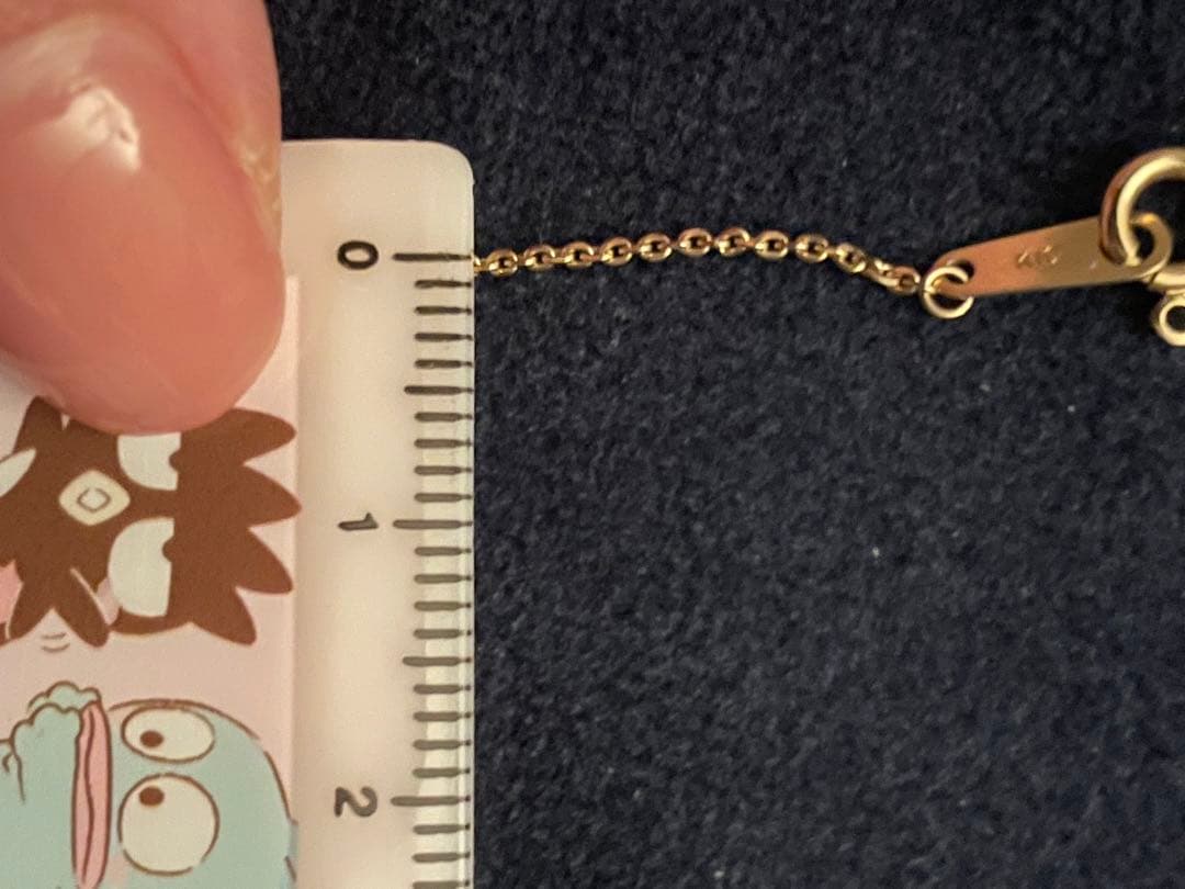 agete K10 80cm チェーンロングネックレス