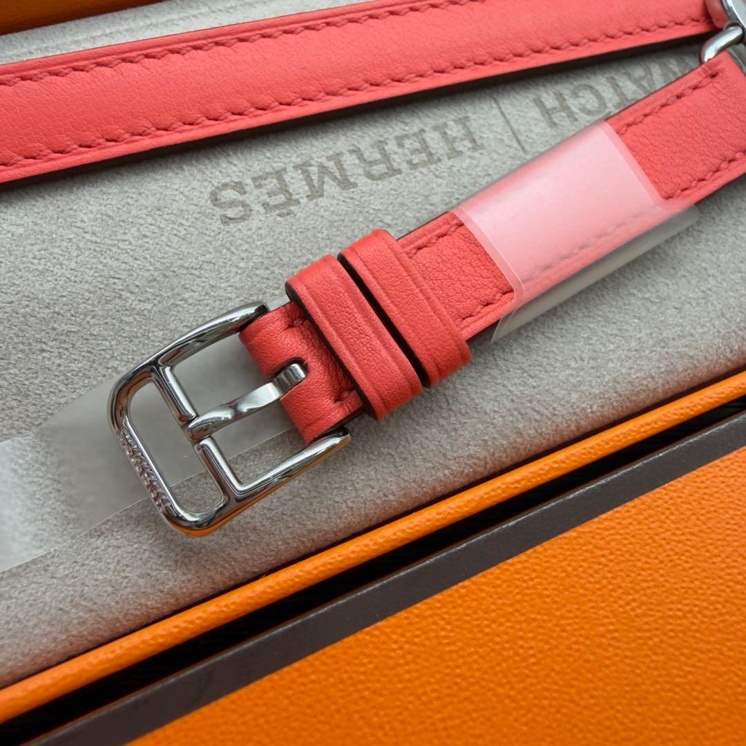 2956 未使用　Apple Watch エルメス　ローズ　アザレ　二重レザー