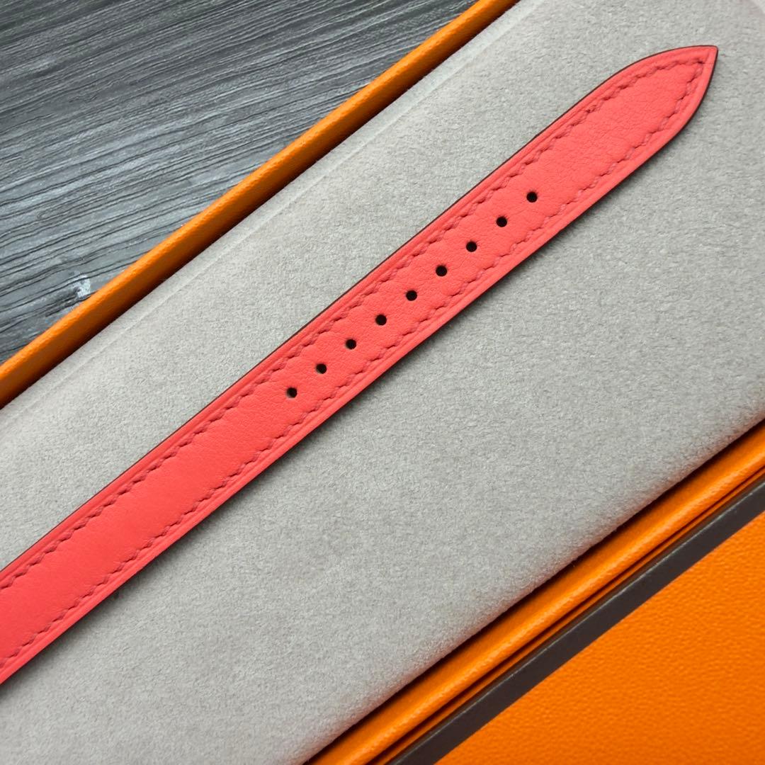 2956 未使用　Apple Watch エルメス　ローズ　アザレ　二重レザー