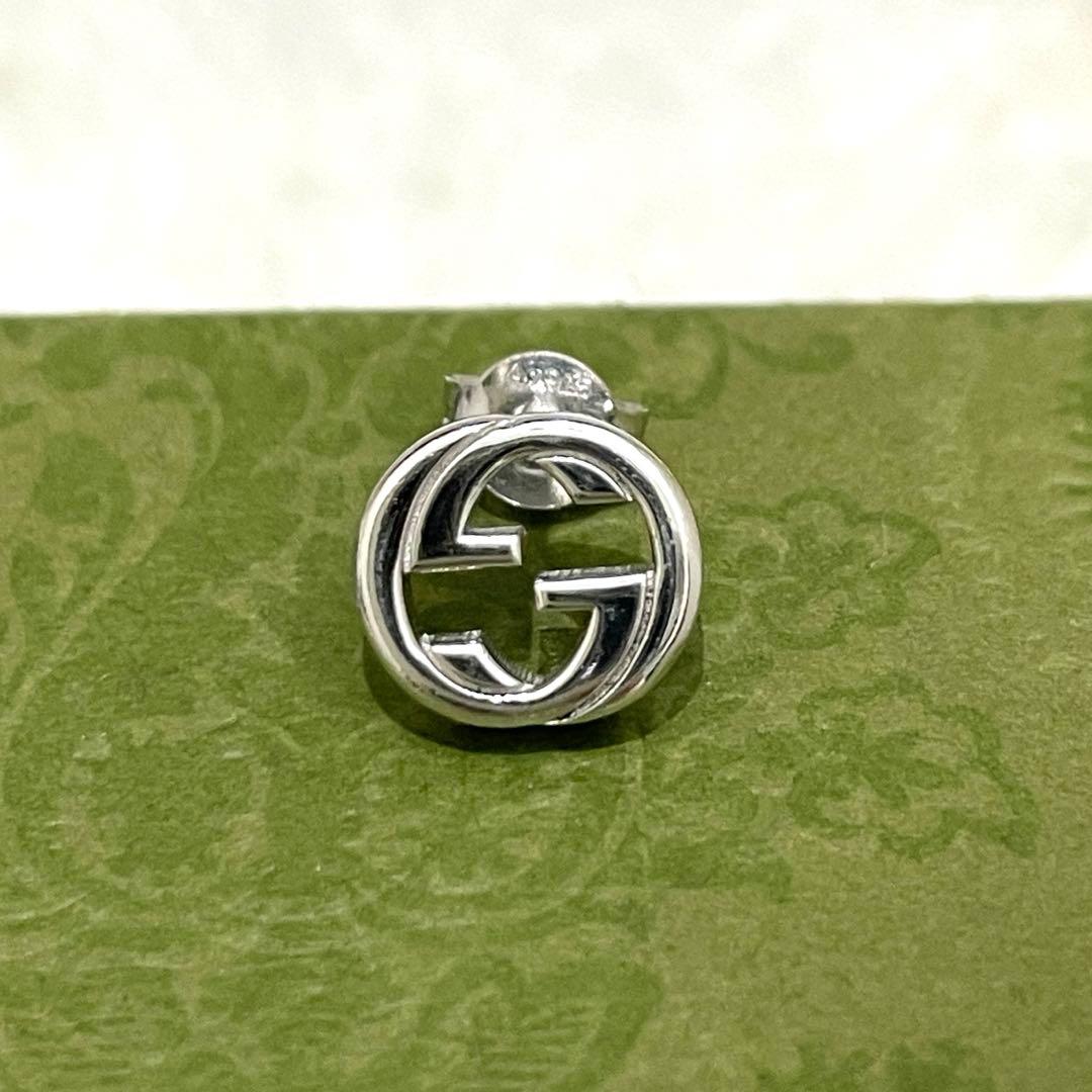【極美品】グッチ　インターロッキングGGピアス片耳　メンズ/レディース
