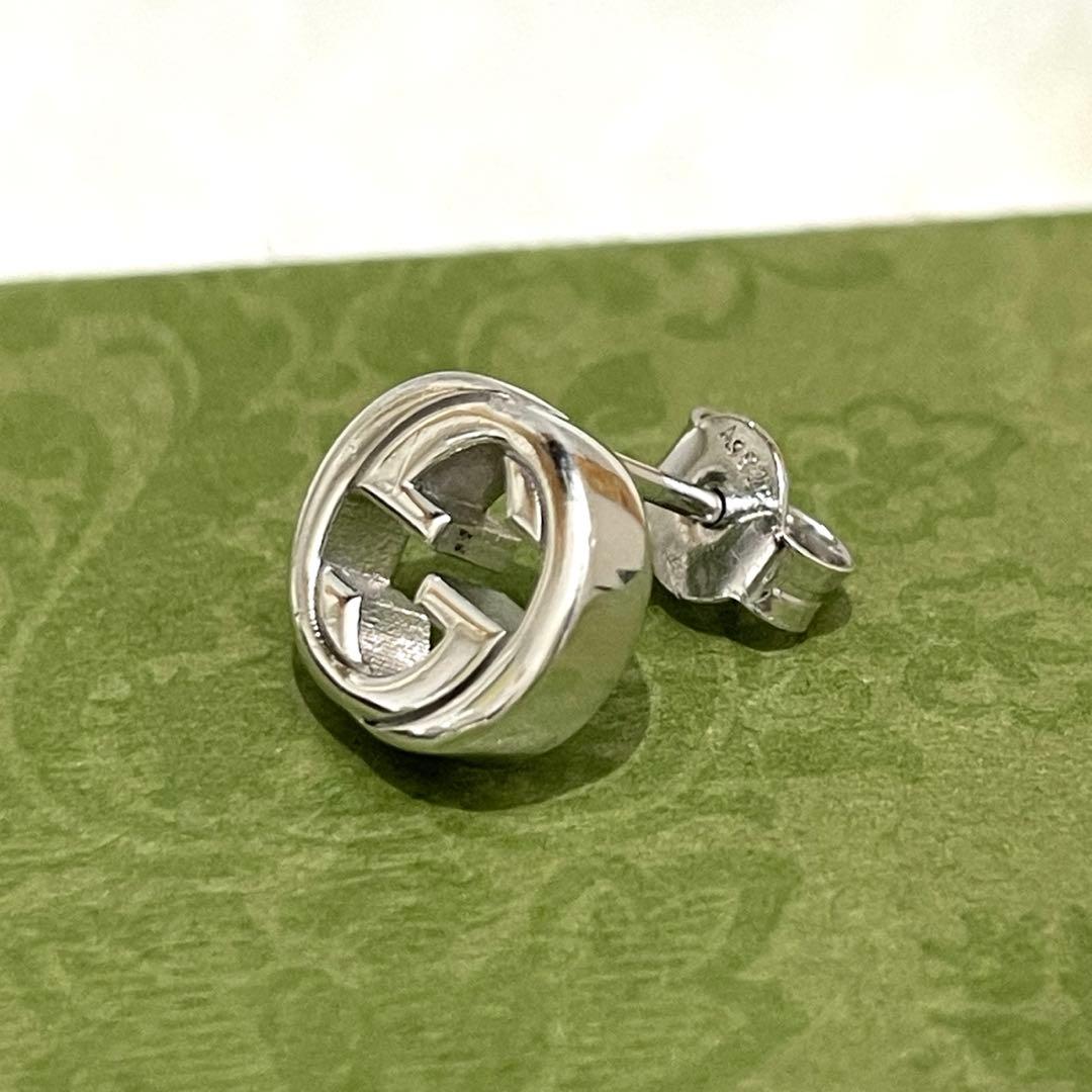 【極美品】グッチ　インターロッキングGGピアス片耳　メンズ/レディース