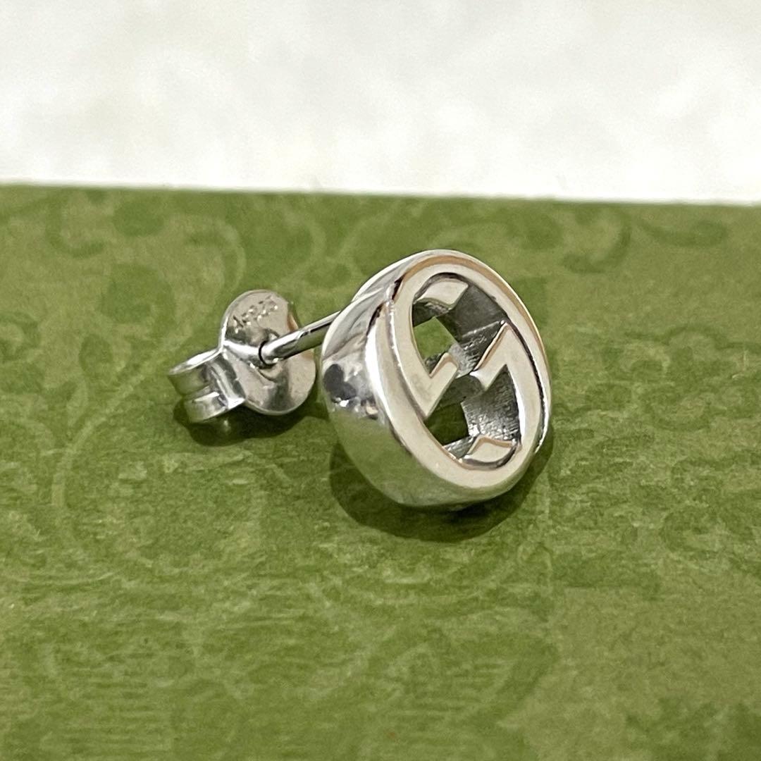 【極美品】グッチ　インターロッキングGGピアス片耳　メンズ/レディース