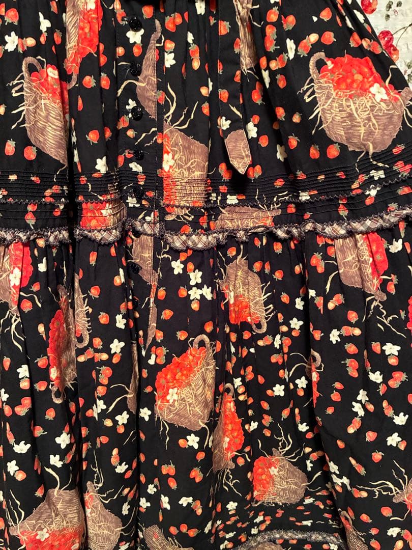 ピンクハウス　カゴいちご　ワンピース