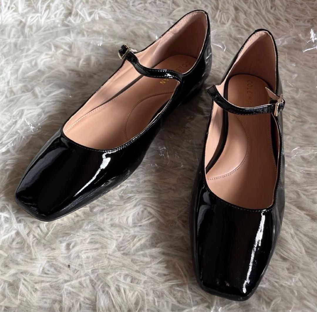 美品コールハーン COLE HAANブリッジ メリージェーン バレエ パテント