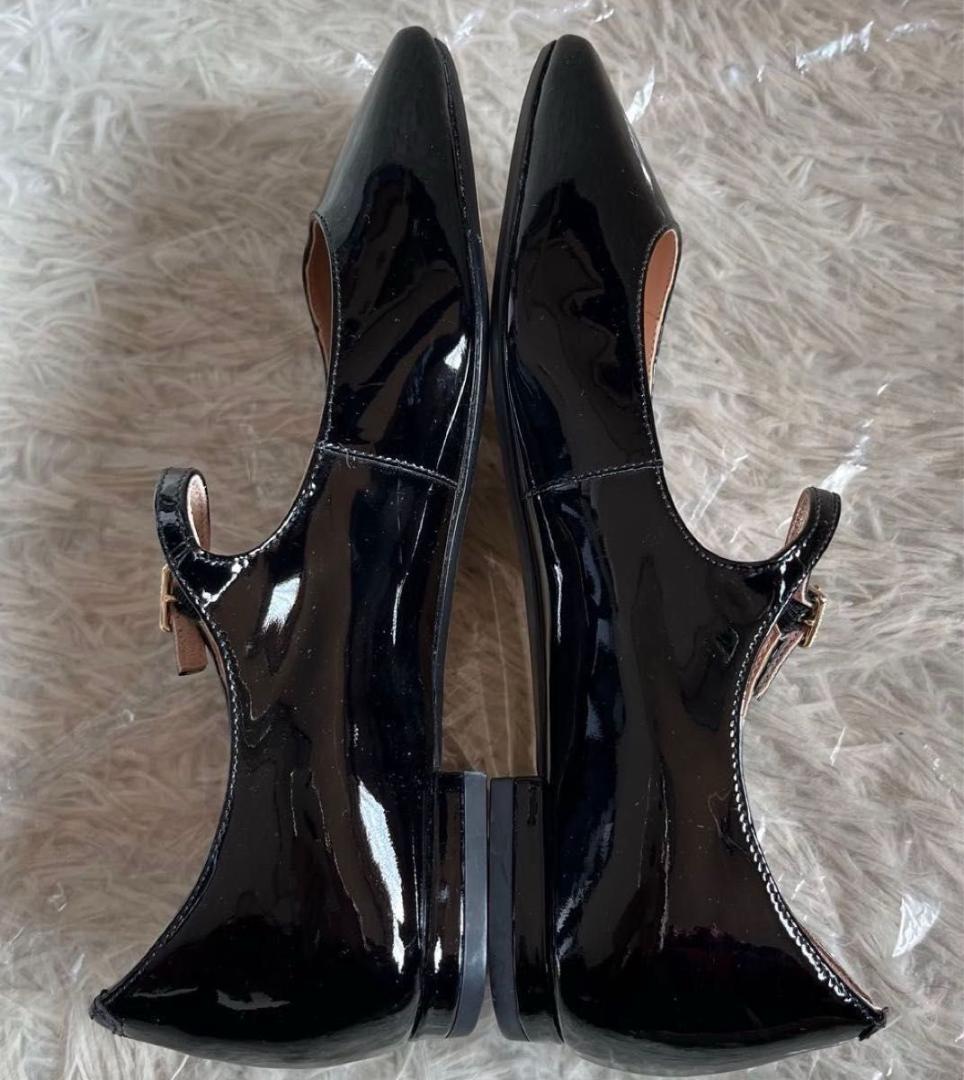 美品コールハーン COLE HAANブリッジ メリージェーン バレエ パテント