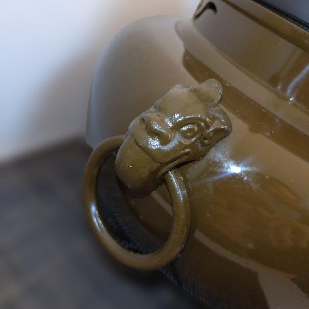 さ*！様 【風炉型電熱器】✭鬼面風炉✭野々田商店✭未使用✭敷板なし