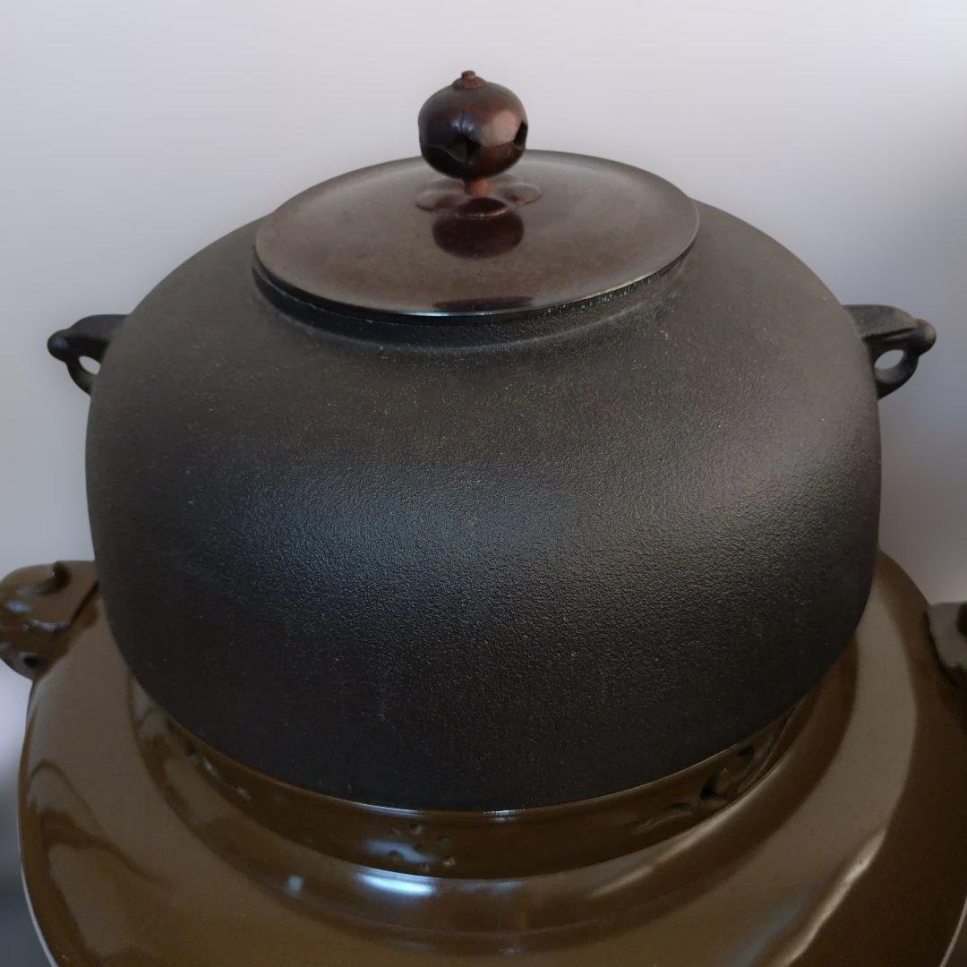 さ*！様 【風炉型電熱器】✭鬼面風炉✭野々田商店✭未使用✭敷板なし