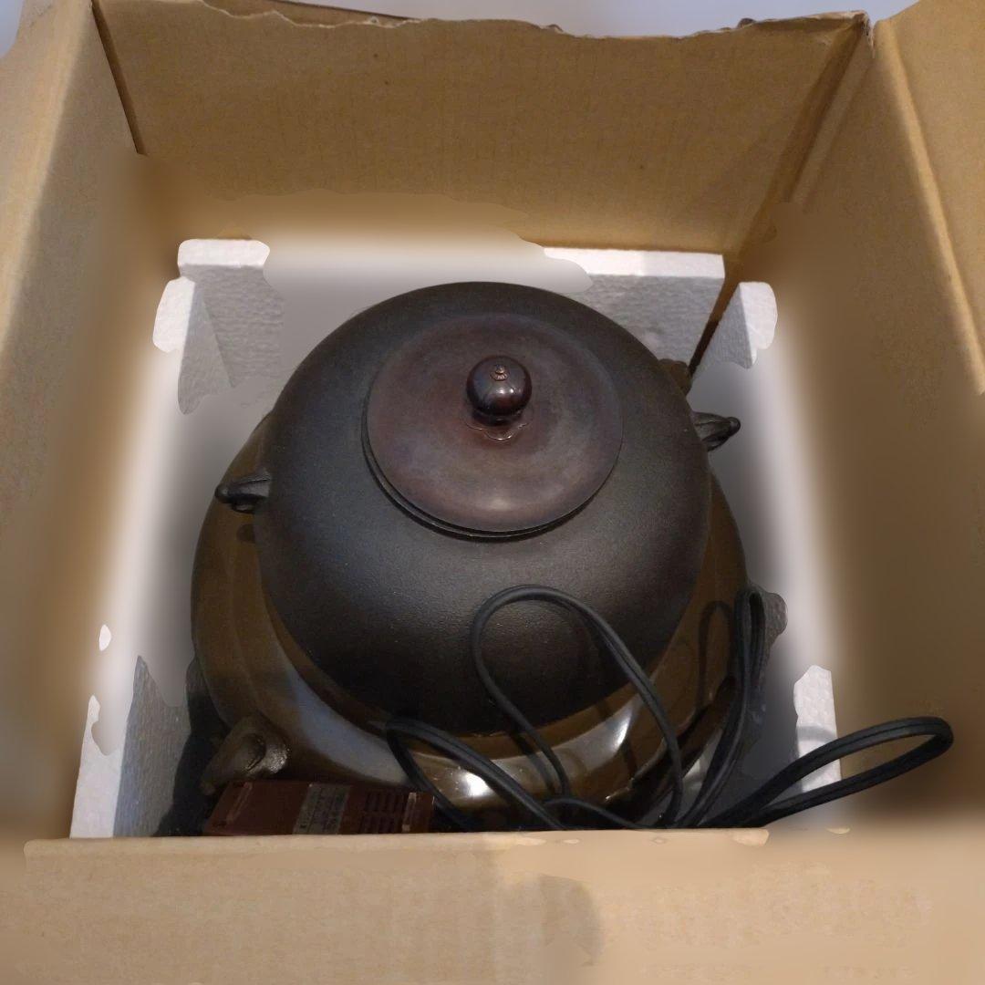 さ*！様 【風炉型電熱器】✭鬼面風炉✭野々田商店✭未使用✭敷板なし