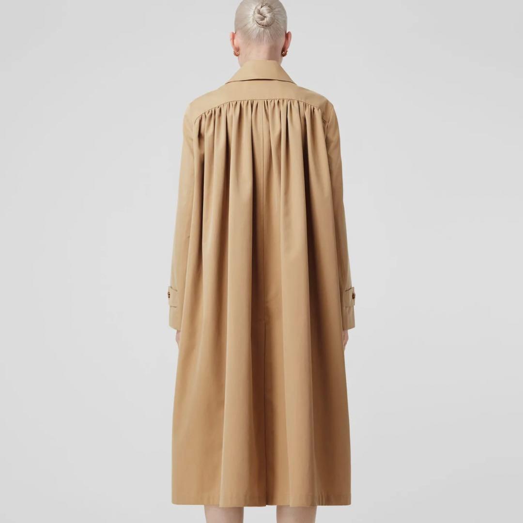 バーバリー　ギャザードパネル トロピカルギャバジン オーバーサイズ カーコート