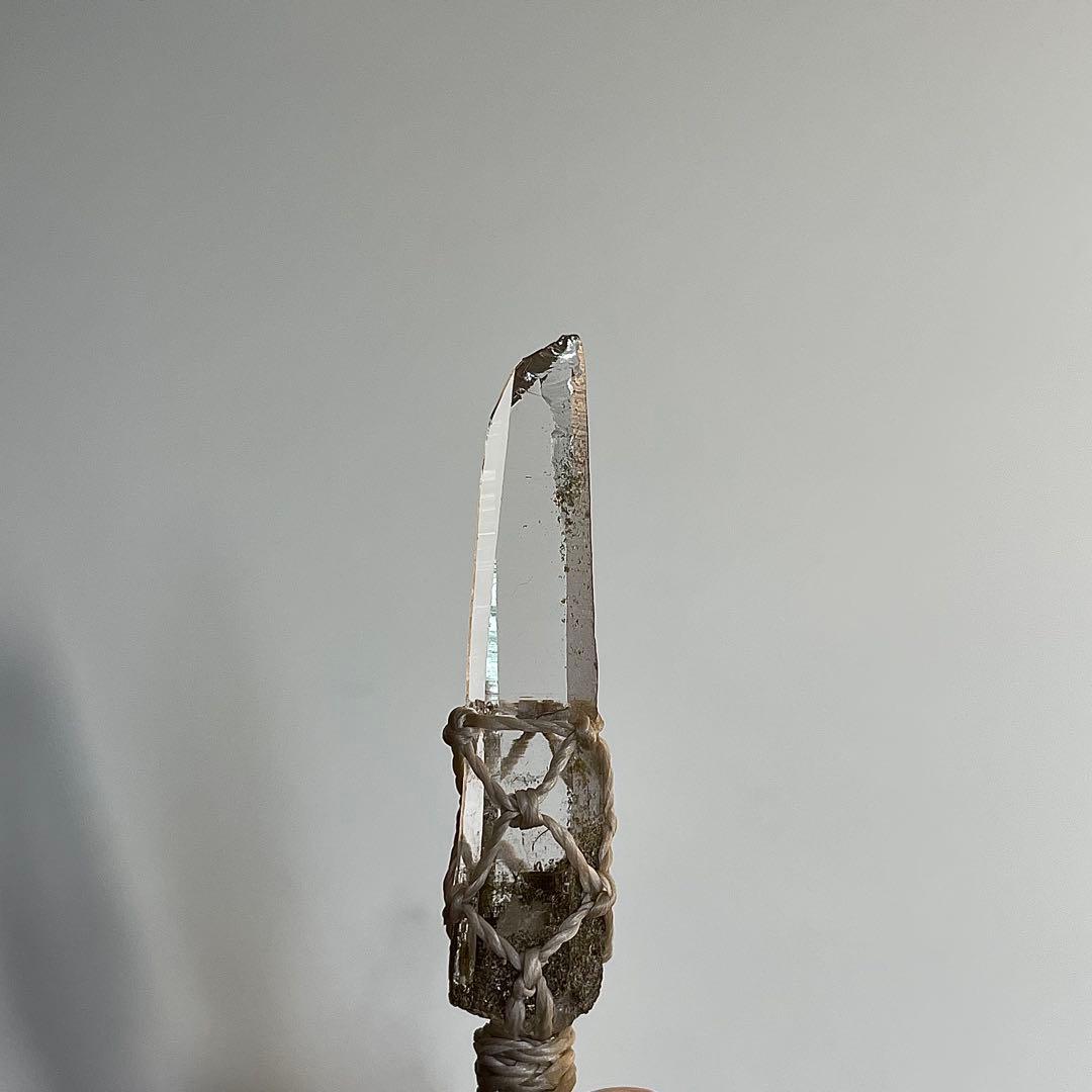 ヒマラヤ水晶 ガネッシュヒマール ＊ マクラメペンダント ネックレス 52