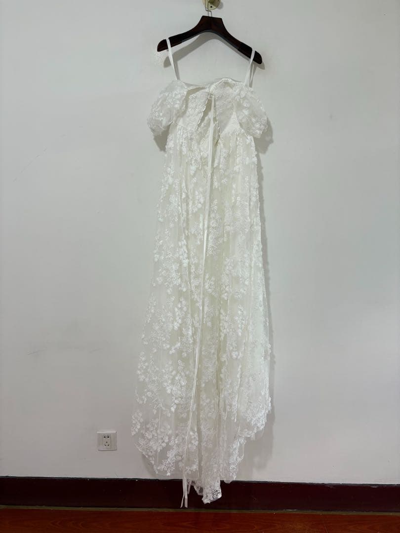 ドレスプロダクション【W295】2way 総レースパフスリーブドレス