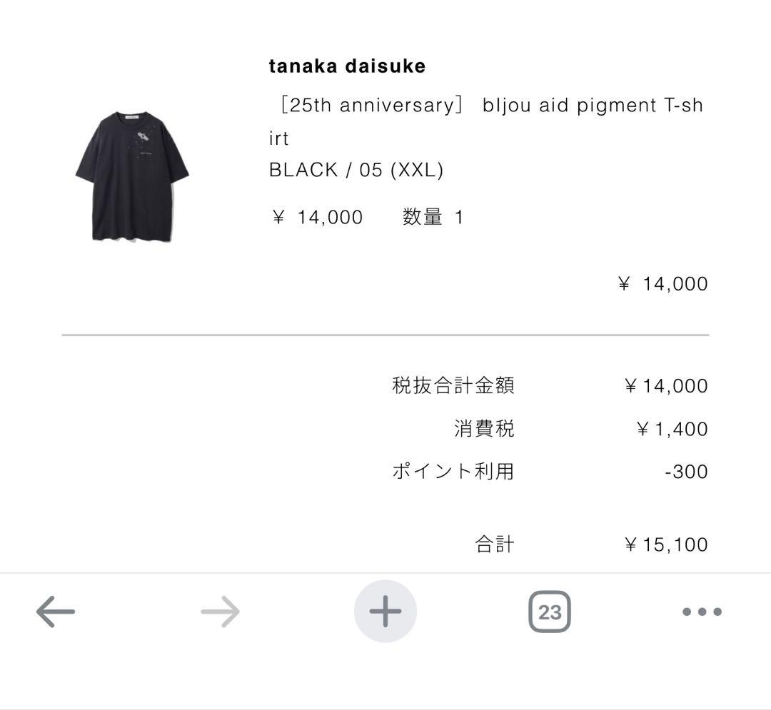 トップス 25AW tanaka daisuke bIjou aid pigment T