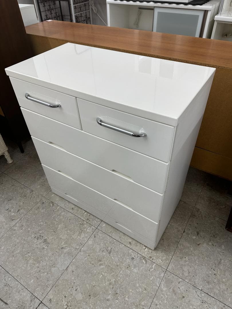 ニトリ　チェスト　マルミツ　FKY-44　ホワイト