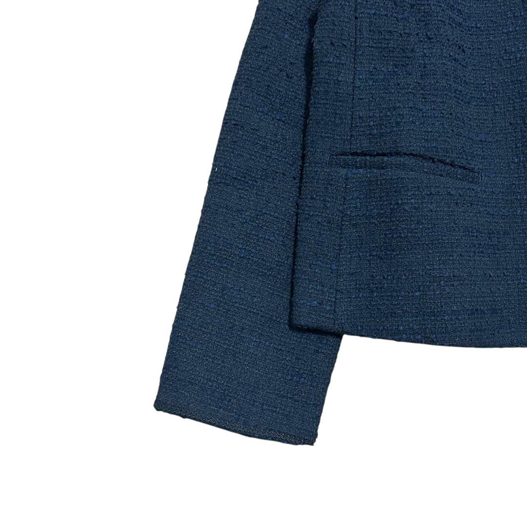 極美品✨デミルクスビームス ツイード ノーカラー ジャケット 40 L