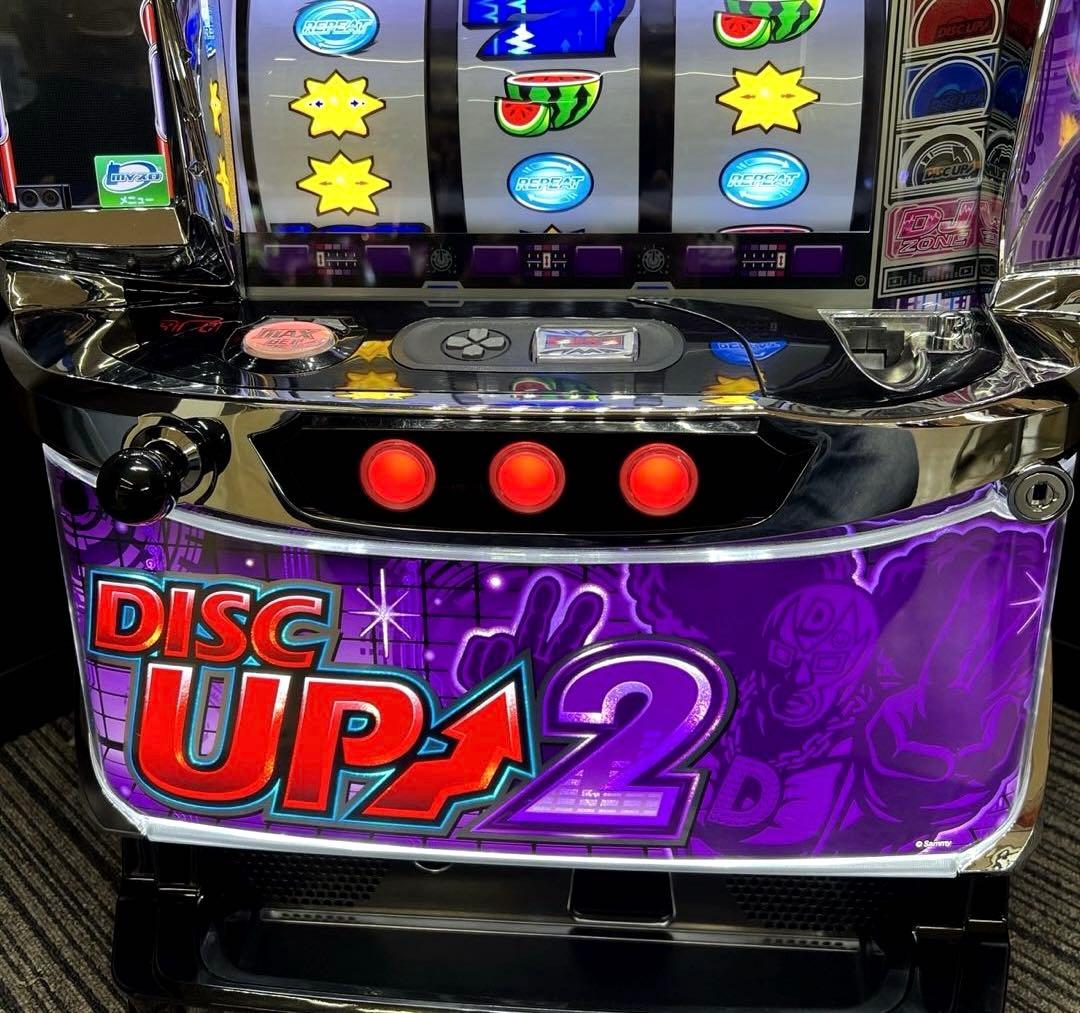 パチスロ「ディスクアップ2」　送料無料 パチスロ実機