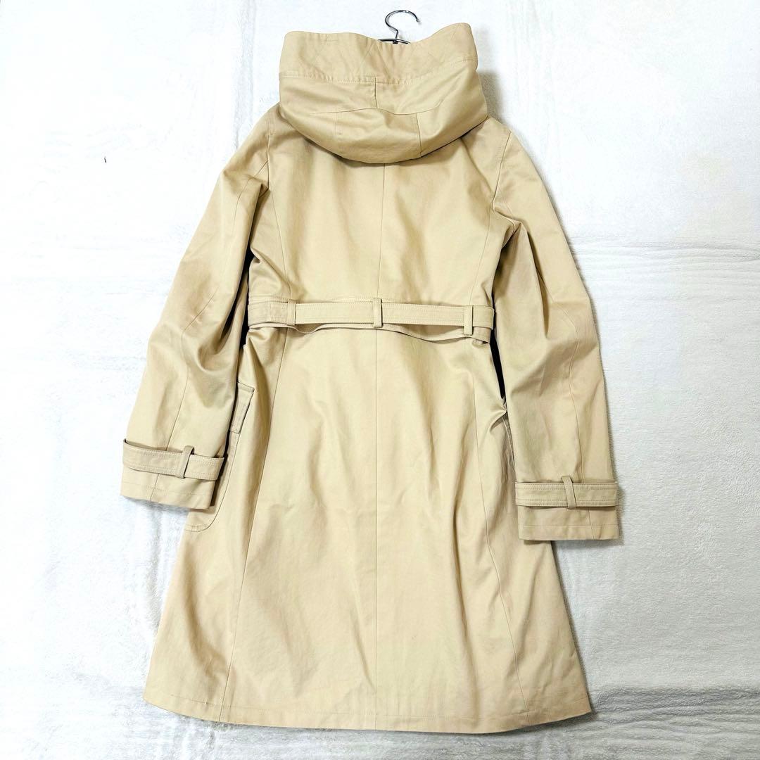 ‘S MaxMara ベージュ キルトライナー トレンチコート フード3way