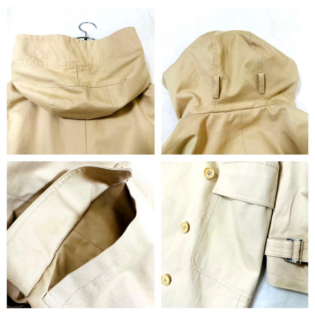 ‘S MaxMara ベージュ キルトライナー トレンチコート フード3way