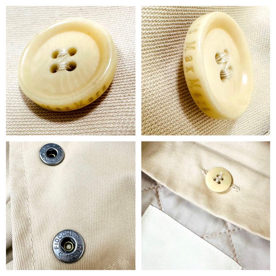 ‘S MaxMara ベージュ キルトライナー トレンチコート フード3way