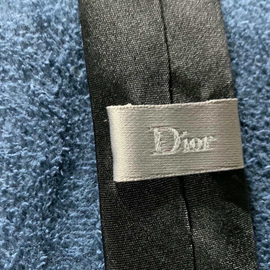 本日限定　Dior homme シルク ブラックネクタイ